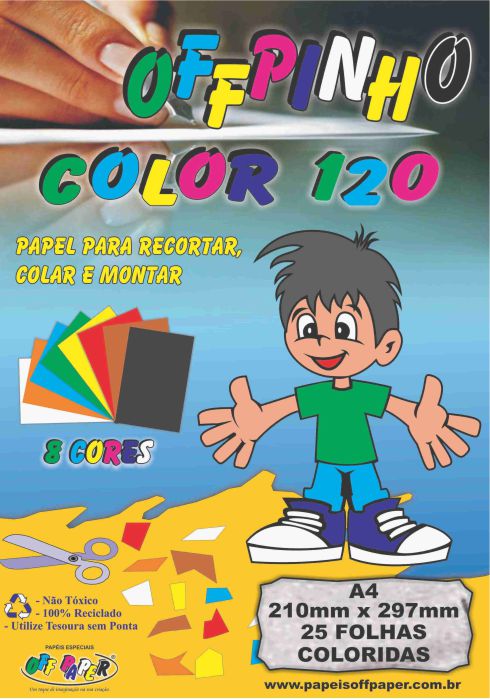 Papel Offpinho Color 120 – A4 con 25 hojas