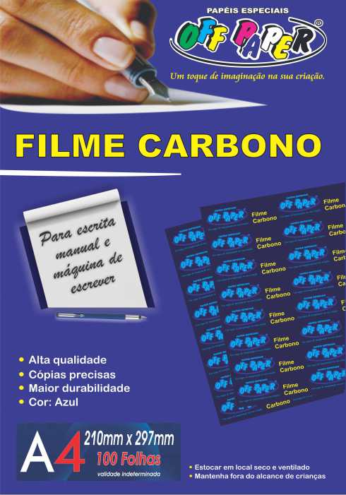 Filme Carbono – A4 com 100 Folhas