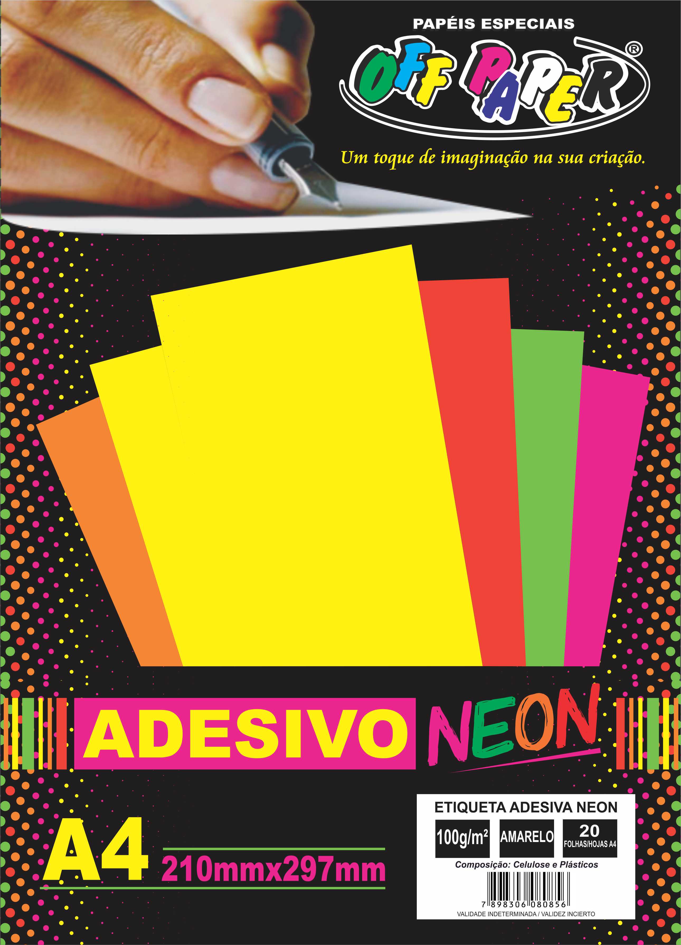 Adesivo Neon - Off Paper - Papéis Especiais
