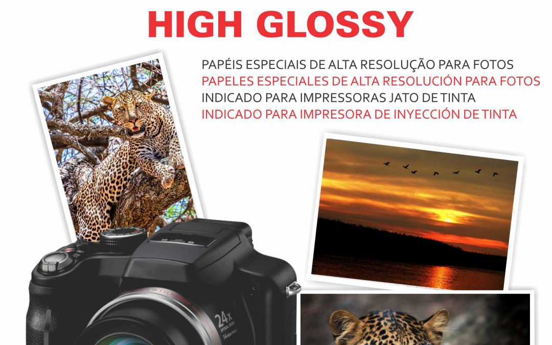 Papel Fotográfico High Glossy 120g/m² A4 – 50 Folhas