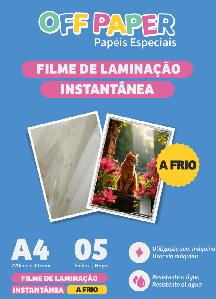 Filme de Laminação Instantânea a Frio